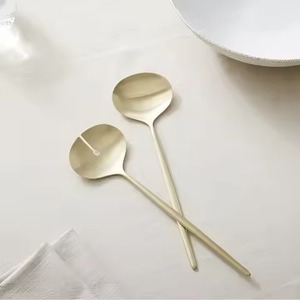 Stainless Steel Salad <b>Servers</b> Set Serving Spoon Fork Elegant Design for Dining and <b>Buffet</b> Use - Product Image 2