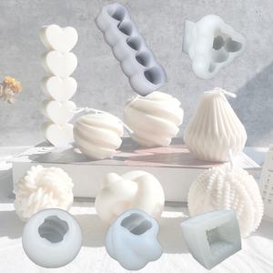 AK nid d'abeille noeud fil bulle forme 3D Silicone moule bricolage bougie parfumée moule à la main Silicone savon moules <span class=keywords><strong>chocolat</strong></span> gâteau moule - Product Image 1