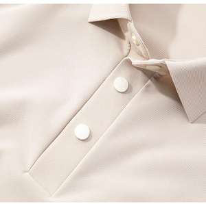 Polos de Golf para Hombre, Secado Rápido, Antiarrugas, de Poliéster, con Logotipo Personalizado, Tejido de Hilo Teñido, Popular como Camiseta Polo - Product Image 3