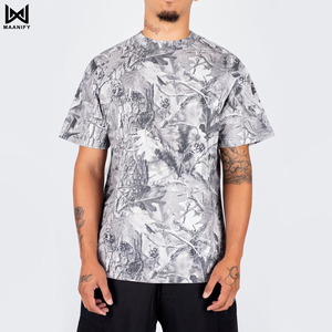 ผู้ค้าส่งเสื้อยืดโอเวอร์ไซส์ลายพรางสไตล์สตรีทแวร์ เสื้อยืดแขนสั้นทรงบ็อกซี่ผ้าฝ้ายลายพรางวินเทจ รับผลิตแบบ OEM - Product Image 2