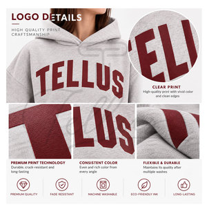 Sudaderas con Capucha para Mujer, de Felpa, Casuales, de Invierno, de Alta Calidad, Ajustadas, con Diseño Personalizado y Logotipo Frontal, Precio Razonable - Product Image 6