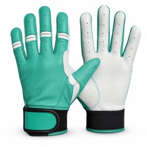 Gants de frappe de baseball ARBAZ MAQSOOD INDS % en cuir de vachette Cabretta véritable avec fermeture auto-agrippante pour droitier - Product Image 1