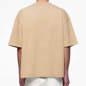 Baggy Streetwear Tees Blank <b>Tshirt</b> Mens Custom Vintage Oversized T Shirts Plus Size Men'S Clothing Knitted Solid Color - Product Image 6