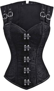 เสื้อครอเซ็ทวินเทจสำหรับผู้หญิง เซ็กซี่ กระชับสัดส่วน ระบายอากาศได้ดี ดีไซน์ทันสมัย ผ้าปักลาย สำหรับสาวพลัสไซส์ - Product Image 2