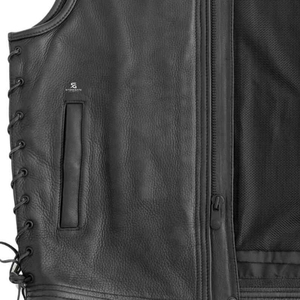 Men's <b>Leather</b> Vest Adults Custom Wholesale OEM ODM Biker <b>Sleeveless</b> Motorcycle <b>Jacket</b> Vintage Premium Outerwear 2026 - Product Image 5