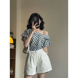 Pantalons courts respirants de haute qualité 100% coton pour femmes, taille plus, style coréen, qualité supérieure, fabriqués au Vietnam - Product Image 4