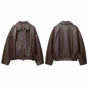 Custom High Quality Lambskin <b>Leather</b> <b>Jacket</b> Comfortable Dropped Long Sleeves Turn Down Collar <b>Plus</b> <b>Size</b> Belted Women Coats - Product Image 3