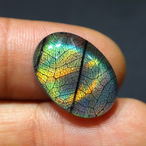 Monarch <b>Opal</b> Doublet Gemstone Green Fire <b>Opal</b> Handmade Stone Jewelry Fire <b>Opal</b> Doublet Monarch Gemstone Pendant Jewelry - Product Image 4