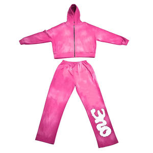 Best Quality Mesn Custom Tracksuit 100% Cotton Hoodies Set Vintage <b>Tech</b> Fleece Jogging Suit Printed for Men Factory Prices - Product Image 1