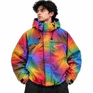 Nylon Travel <b>Jacket</b> for <b>Men</b> Lightweight Packable Wind Resistant Hooded <b>Zip</b> Front Water Repellent Outdoor Shell Construction - Product Image 1