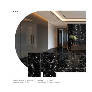 Golden Vein Black 600x1200mm High Glossy Porcelain Floor <b>Wall</b> Tiles Multi Colour Vein Black Porcelain Tiles Artistic Multi Vein - Product Image 6