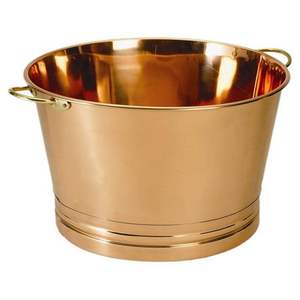 Enfriador de vino de acero metálico de diseño elegante con acabado plateado, cubo de hielo para champán con asa para bar y fiestas, enfriadores de cerveza - Product Image 5