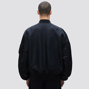 2026 Luxury Men's Zip-Up Bomber <b>Jacket</b> High Fabric Solid Color Winter Outdoor Wear with Stand Collar Bomber <b>Jacket</b> - Product Image 3