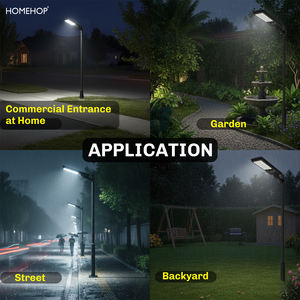 Farola Solar Todo en Uno Homehop de 50W con Sensor de Movimiento, Lámpara LED Automática para Jardín y Camino Exterior (Blanco Frío) - Product Image 3