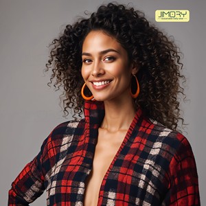 JE2052 femmes 2025 dernière robe à carreaux polaire à manches longues sur mesure noël Vintage robe d'hiver pour les enfants - Product Image 1