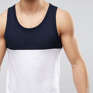 Camiseta sin Mangas Personalizada para Hombre, Diseño Bicolor de Moda, Algodón Suave, Ideal para el Verano, Servicios OEM/ODM Disponibles - Product Image 5
