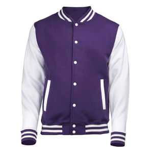 Solid Color Varsity Jacket Winter Jacket Customized Design Solid Color Best Price OEM Different Colors Varsity Jacket For Men - Product Image 1