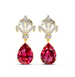 Pendientes de Oro Sólido de 14K, 9K, 10K y 18K con Gemas de Laboratorio, Certificados por IGI, Fabricante de Joyería Fina Ética, Venta al por Mayor, RJC OEM ODM EA502271 - Product Image 1