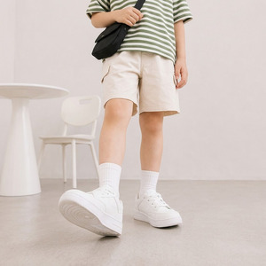 Pantalones Cortos de Sarga Caqui Premium para Niños, 100% Algodón, Tejido Informal, Pantalones de Verano para Niños - Product Image 6