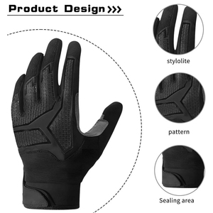 Professional Unisex Black <b>Half</b> Finger Cycling Gloves Leather Non <b>Slip</b> Breathable Adjustable Wrist Strap Gym Training - Product Image 4