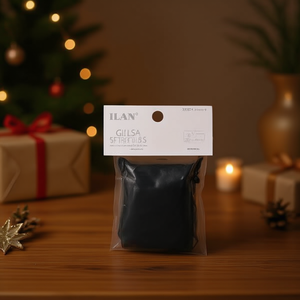 Sacchetti regalo ILAN 5x7cm neri 8 pezzi per confezionamento regali - Product Image 2