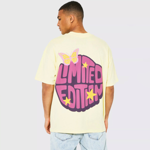 T-shirt 100% coton OEM personnalisé avec impression 3D en relief, unisexe, manches courtes, t-shirts pour hommes, grandes tailles - Product Image 3