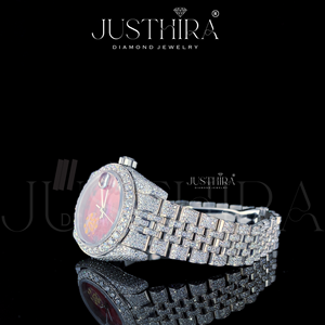 Reloj de Diamantes de Lujo Premium Totalmente Cubierto de Diamantes – Edición Premium Shine Royal Iced Diamond – Pieza de Lujo de Alta Gama - Product Image 4