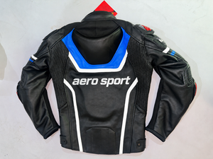 Blouson de moto en cuir personnalisé avec logo sur le devant, unisexe adulte, manches longues, respirant, anti-UV, grandes tailles, toutes saisons, 220g - Product Image 2