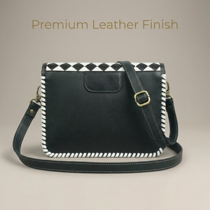Custom Checkerboard Cowhide Mini Crossbody Bag | Genuine Leather Hair On Sling <b>Purse</b> | Women Fashion <b>Small</b> Handbag India Export - Product Image 2
