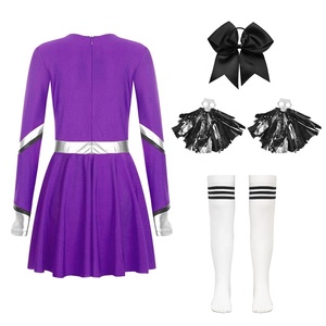 6-16 Venta al por mayor Niños Entrenamiento Ropa de baile Conjunto Niñas Ropa de rendimiento contemporáneo Uniformes de porristas escolares juveniles - Product Image 3