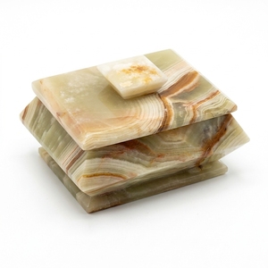 Recipientes para Crema de Azúcar Cuadrados, Estilo Americano, Ecológicos, de Ónix de Primera Calidad, Acabado Brillante, Precio al por Mayor, Más Vendidos - Product Image 1