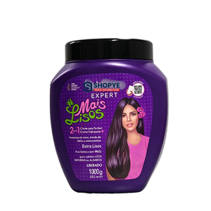 Masque Capillaire Lissant Professionnel 1000g Effet Anti-Frisottis Longue Durée pour Cheveux Secs Traitement Cheveux Lisses et Raides - Product Image 1