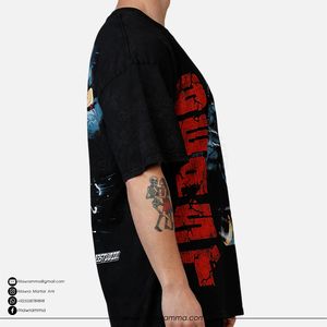Camiseta de Manga Corta para Hombre, Estilo Urbano, 100% Algodón, Oversize, con Logotipo Personalizado, Impresión DTG, Hombros Caídos, Vintage, Ecológica - Product Image 2