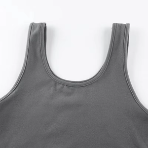 เสื้อกล้ามครอปท็อปผู้หญิงแบบสลิมสำหรับออกกำลังกาย วิ่งจ๊อกกิ้ง หรือใส่ลำลอง  รับสกรีนโลโก้ตามสั่ง จำนวนมาก เสื้อครอปแขนกุดสำหรับฤดูร้อน - Product Image 6