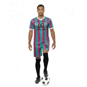 Nuevo Conjunto de Camiseta de Fútbol de Manga Corta Transpirable con Tinte Personalizado para Adultos, Uniformes Personalizados - Product Image 1