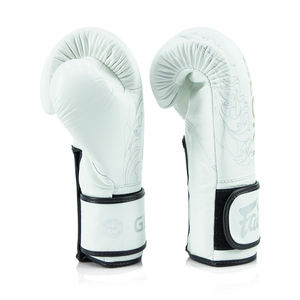 Nouveauté - Gants de boxe professionnels Fairtex Glory White antidérapants, sur mesure, pour l'entraînement de Muay Thai - Product Image 4