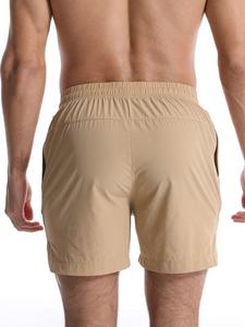 Shorts de sport pour hommes de haute qualité avec logo personnalisé, élastiques, à séchage rapide, pour la course à pied, avec cordon de serrage - Product Image 3