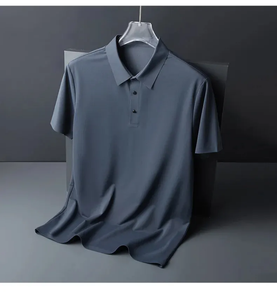 Polo de golf pour hommes et femmes, impression personnalisée du logo, polyester et coton doux, t-shirts à manches courtes avec perles en relief - Product Image 2