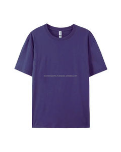 Camiseta formal para hombre con diseño bordado serigrafía patrón sólido estilo hecho de poliéster/material de punto de algodón - Product Image 1