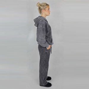 Ensemble sweat à capuche et jogging Moto End Corporation pour femme, en molleton, décontracté, toutes saisons, tricoté, manches longues, coupe ample - Product Image 4