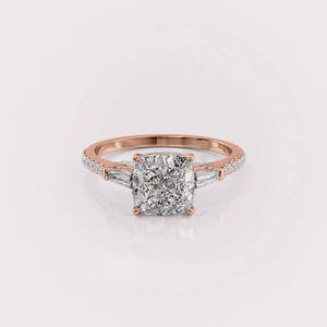 Anillo de Compromiso de Moissanita de la Mejor Calidad para Joyería Nupcial, Celebración de Bodas y Regalos, Disponible al Mejor Precio del Mercado - Product Image 5
