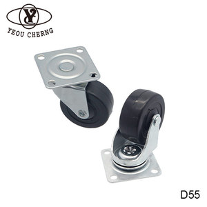 Archive Cart Wheel 50mm Nylon Swivel Plate Caster for <b>Records</b> Storage Custom ISO9001 Certification - Product Image 3