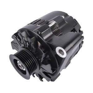 Black 160 AMP CS130 Car Alternator with Serpentine Pulley for GM Chevrolet SBC BBC ES1006BK - Product Image 5