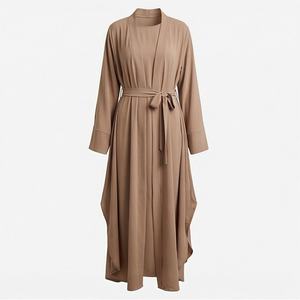 Nouvelle Abaya de Luxe Personnalisée Couleur Florale pour Femme, Vêtement Islamique Modeste, Robe de Soirée avec Ceinture Style Kaftan - Product Image 1