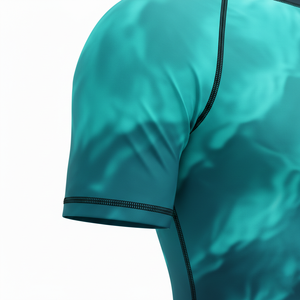 Camiseta de compresión sublimada con etiqueta privada, proveedor OEM de rash guards personalizados para grappling, MMA, BJJ, jiu jitsu, ropa deportiva de entrenamiento para hombres - Product Image 5