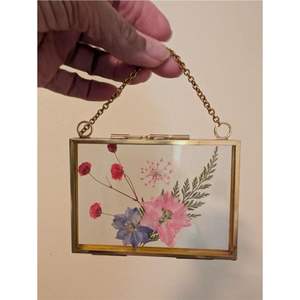 Transparent Double Sided <b>Floating</b> Metal Picture <b>Frame</b> Nordic Style Pressed Plant Specimen Holder Small Wedding Favor Glass <b>Frame</b> - Product Image 6