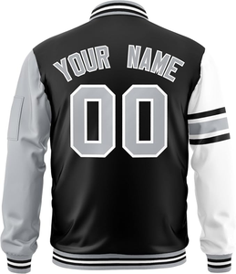 Vestes universitaires pour hommes HOOD CREW, manches en simili cuir, style Letterman, veste de baseball pour garçons, personnalisable, vente en gros - Product Image 4