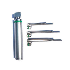 Juego de Laringoscopio Miller con Acabado Pulido Espejo, Duradero, con Fibra Óptica, Seis Hojas Miller, de SurgiRight - Product Image 1