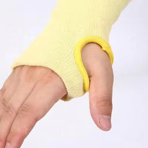 Mangas Protectoras para Brazos Unisex, Resistentes a Cortes y Calor, 100% Poliéster, Ligeras, Transpirables, con Orificio para el Pulgar, Color Amarillo - Product Image 4