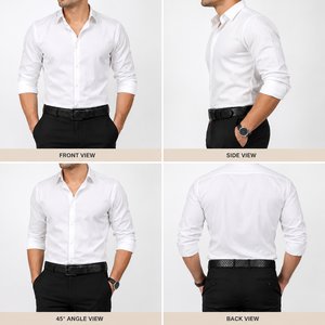 Cinturón de Cuero Casual Texturizado Premium para Hombre con Hebilla Negra, Cinturón Elegante y Duradero para Uso Diario - Product Image 3